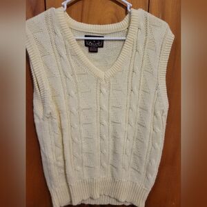 Vintage 70s Butter Yellow Sweater Vest